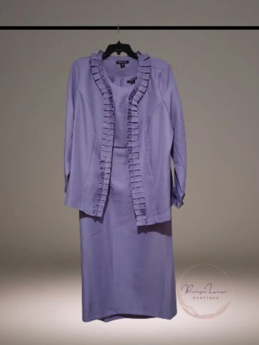 Roaman’s Lavender 2 Piece Dress & Jacket Set Women’s Plus Size 20W